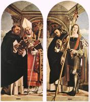 Lotto, Lorenzo - Sts Thomas Aquinas and Flavian, Sts Peter the Martyr and Vit